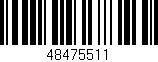 Código de barras (EAN, GTIN, SKU, ISBN): '48475511'