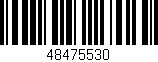 Código de barras (EAN, GTIN, SKU, ISBN): '48475530'