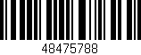 Código de barras (EAN, GTIN, SKU, ISBN): '48475788'