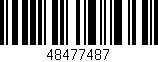 Código de barras (EAN, GTIN, SKU, ISBN): '48477487'