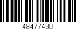 Código de barras (EAN, GTIN, SKU, ISBN): '48477490'