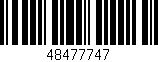 Código de barras (EAN, GTIN, SKU, ISBN): '48477747'