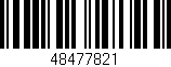 Código de barras (EAN, GTIN, SKU, ISBN): '48477821'