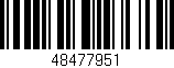 Código de barras (EAN, GTIN, SKU, ISBN): '48477951'
