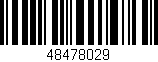 Código de barras (EAN, GTIN, SKU, ISBN): '48478029'