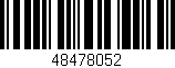 Código de barras (EAN, GTIN, SKU, ISBN): '48478052'