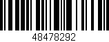 Código de barras (EAN, GTIN, SKU, ISBN): '48478292'