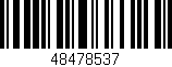 Código de barras (EAN, GTIN, SKU, ISBN): '48478537'