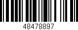 Código de barras (EAN, GTIN, SKU, ISBN): '48478897'