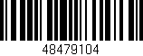 Código de barras (EAN, GTIN, SKU, ISBN): '48479104'
