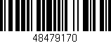 Código de barras (EAN, GTIN, SKU, ISBN): '48479170'