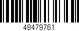 Código de barras (EAN, GTIN, SKU, ISBN): '48479761'