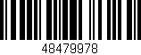 Código de barras (EAN, GTIN, SKU, ISBN): '48479978'