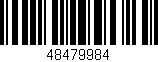 Código de barras (EAN, GTIN, SKU, ISBN): '48479984'