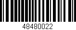 Código de barras (EAN, GTIN, SKU, ISBN): '48480022'