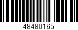 Código de barras (EAN, GTIN, SKU, ISBN): '48480165'
