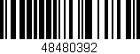 Código de barras (EAN, GTIN, SKU, ISBN): '48480392'