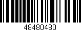 Código de barras (EAN, GTIN, SKU, ISBN): '48480480'