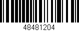 Código de barras (EAN, GTIN, SKU, ISBN): '48481204'
