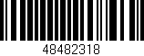 Código de barras (EAN, GTIN, SKU, ISBN): '48482318'