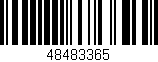 Código de barras (EAN, GTIN, SKU, ISBN): '48483365'