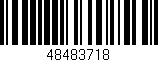 Código de barras (EAN, GTIN, SKU, ISBN): '48483718'