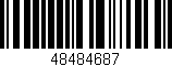 Código de barras (EAN, GTIN, SKU, ISBN): '48484687'