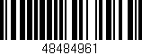 Código de barras (EAN, GTIN, SKU, ISBN): '48484961'