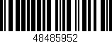 Código de barras (EAN, GTIN, SKU, ISBN): '48485952'