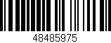 Código de barras (EAN, GTIN, SKU, ISBN): '48485975'