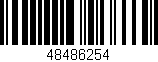 Código de barras (EAN, GTIN, SKU, ISBN): '48486254'
