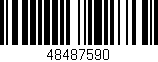 Código de barras (EAN, GTIN, SKU, ISBN): '48487590'