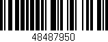 Código de barras (EAN, GTIN, SKU, ISBN): '48487950'