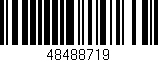Código de barras (EAN, GTIN, SKU, ISBN): '48488719'