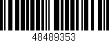 Código de barras (EAN, GTIN, SKU, ISBN): '48489353'