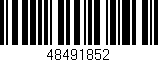 Código de barras (EAN, GTIN, SKU, ISBN): '48491852'