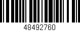 Código de barras (EAN, GTIN, SKU, ISBN): '48492760'