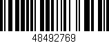 Código de barras (EAN, GTIN, SKU, ISBN): '48492769'