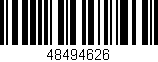 Código de barras (EAN, GTIN, SKU, ISBN): '48494626'