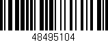 Código de barras (EAN, GTIN, SKU, ISBN): '48495104'