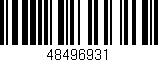 Código de barras (EAN, GTIN, SKU, ISBN): '48496931'