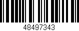 Código de barras (EAN, GTIN, SKU, ISBN): '48497343'