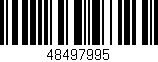 Código de barras (EAN, GTIN, SKU, ISBN): '48497995'