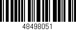 Código de barras (EAN, GTIN, SKU, ISBN): '48498051'