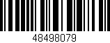 Código de barras (EAN, GTIN, SKU, ISBN): '48498079'