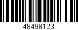 Código de barras (EAN, GTIN, SKU, ISBN): '48498123'