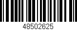 Código de barras (EAN, GTIN, SKU, ISBN): '48502625'