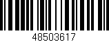 Código de barras (EAN, GTIN, SKU, ISBN): '48503617'
