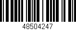Código de barras (EAN, GTIN, SKU, ISBN): '48504247'