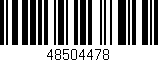 Código de barras (EAN, GTIN, SKU, ISBN): '48504478'